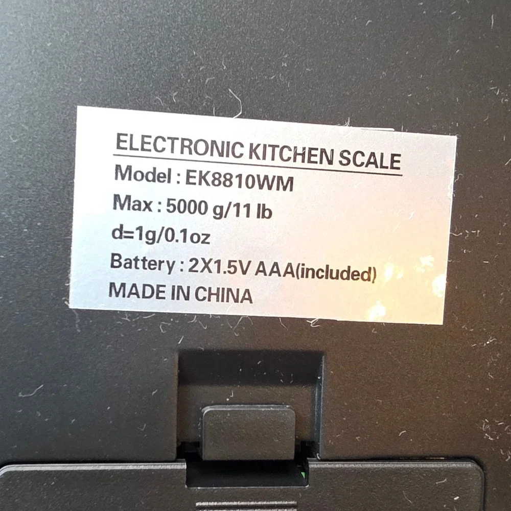 Mainstays Digital Kitchen Scale Stainless Steel 11lb Capacity EK8810WM Silver A6